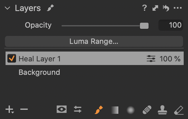 All drawing tools are available in the Layers palette too. The button for changing layer type previously located above the layer list is gone - now you have to create a layer of the right type.